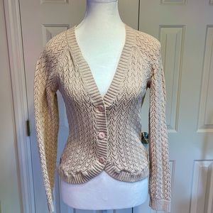 Medium Ann Taylor loft cotton/nylon cardigan
